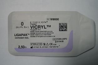 Викрил фиолетовый 0 (3,5 ph.eur.), 250 см